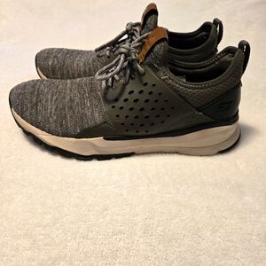 Skechers Mens Gray/Black Classic Fit Air Cooled Memory Foam Sneakers Size 9